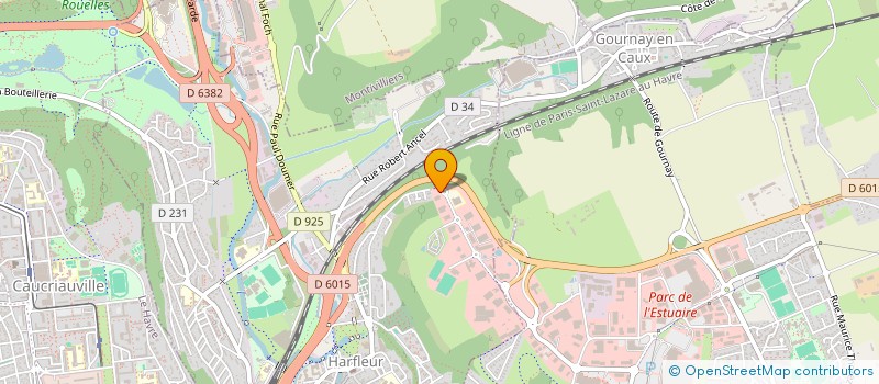 localisation de l'entreprise OMEGA à HARFLEUR