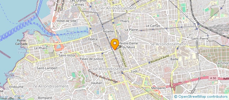 localisation de l'entreprise OMEGA 7 à MARSEILLE