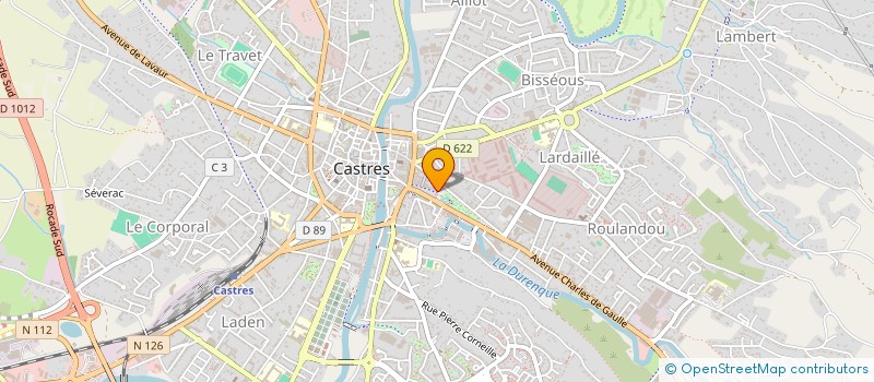 localisation de l'entreprise OMEGA 81 à CASTRES