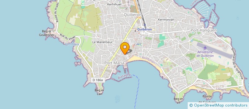 localisation de l'entreprise OMEGA  QUIBERON