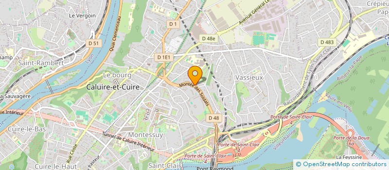 localisation de l'entreprise OMEGA  CALUIRE-ET-CUIRE