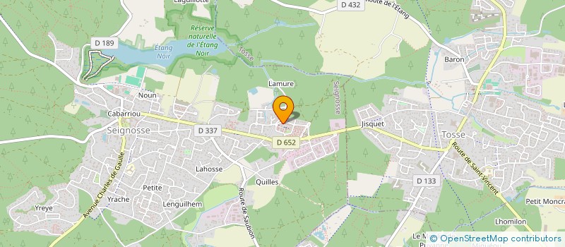 localisation de l'entreprise OMEGA  SEIGNOSSE