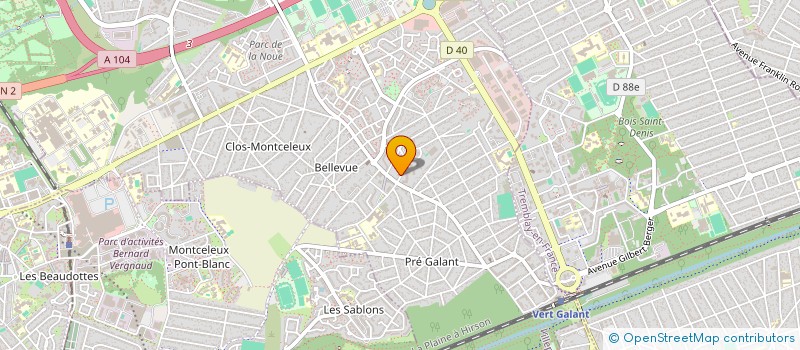 localisation de l'entreprise OMEGA à VILLEPINTE