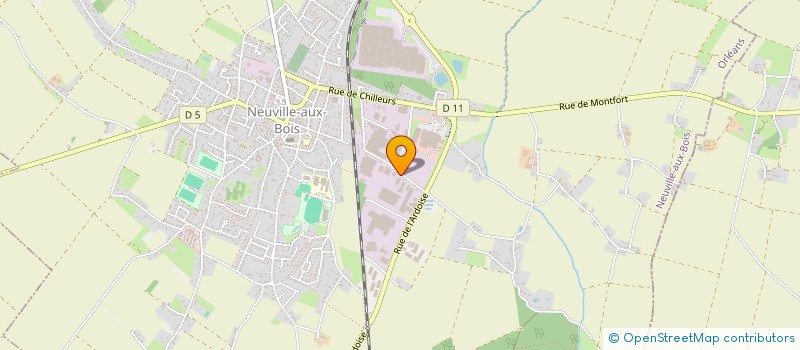 localisation de l'entreprise OMEGA à NEUVILLE-AUX-BOIS