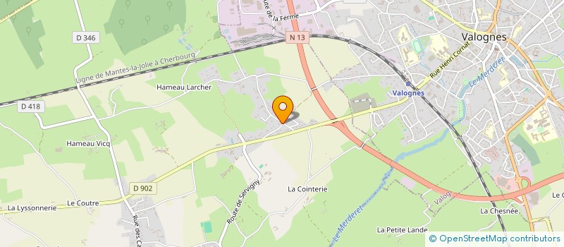 localisation de l'entreprise OMEGA  YVETOT-BOCAGE