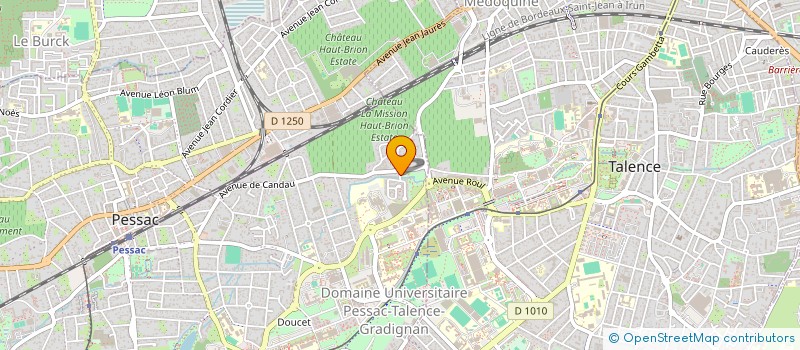 localisation de l'entreprise OMEGA  PESSAC