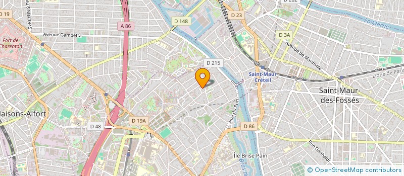 localisation de l'entreprise OMEGA à CRETEIL
