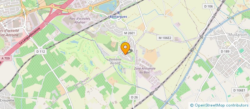 localisation de l'entreprise OMEGA  BAILLARGUES