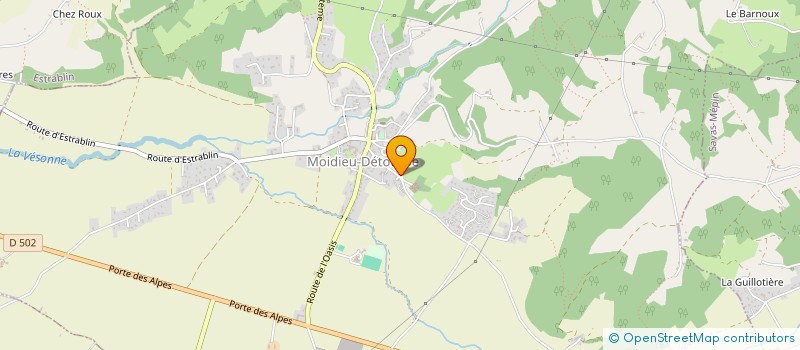 localisation de l'entreprise OMEGA  MOIDIEU-DETOURBE