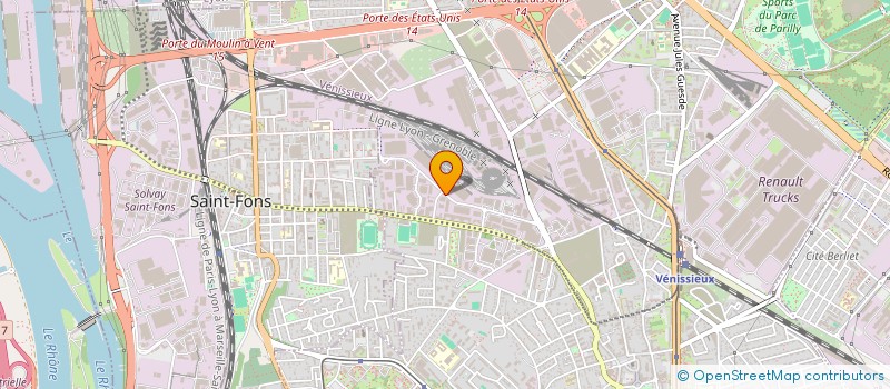 localisation de l'entreprise OMEGA  VENISSIEUX