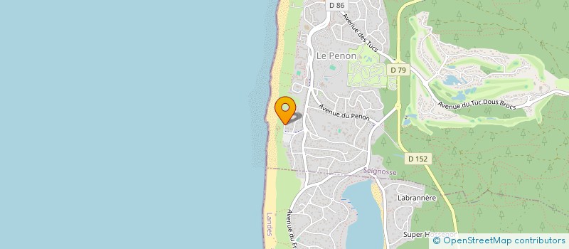 localisation de l'entreprise OMEGA  SEIGNOSSE