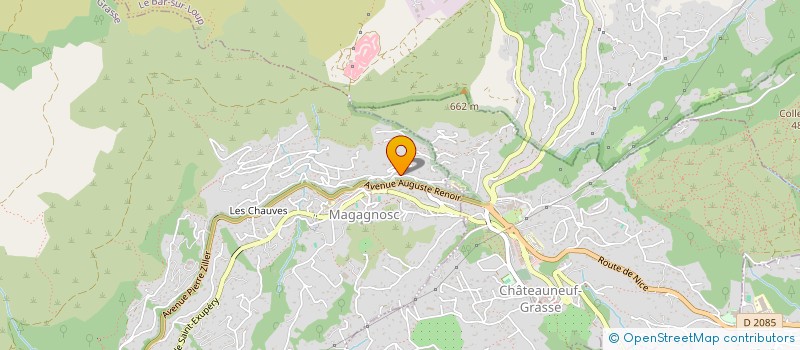 localisation de l'entreprise OMEGA à GRASSE