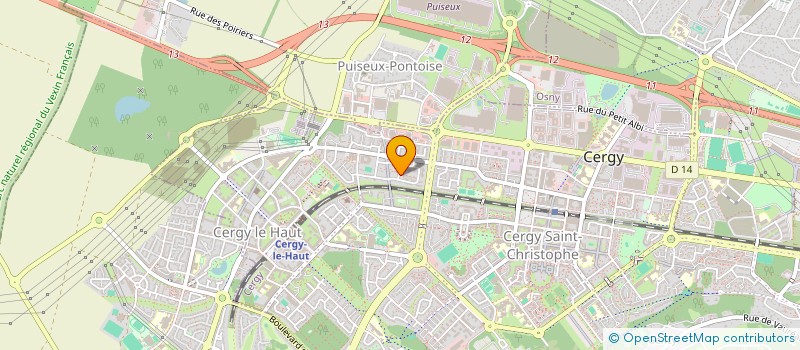 localisation de l'entreprise OMEGA  CERGY