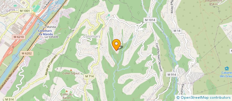 localisation de l'entreprise OMEGA  COLOMARS