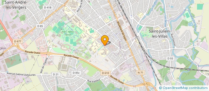 localisation de l'entreprise OMEGA  TROYES