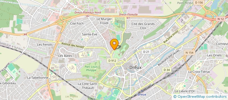 localisation de l'entreprise OMEGA AB à DREUX