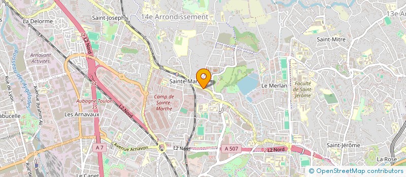 localisation de l'entreprise OMEGA CARS  MARSEILLE