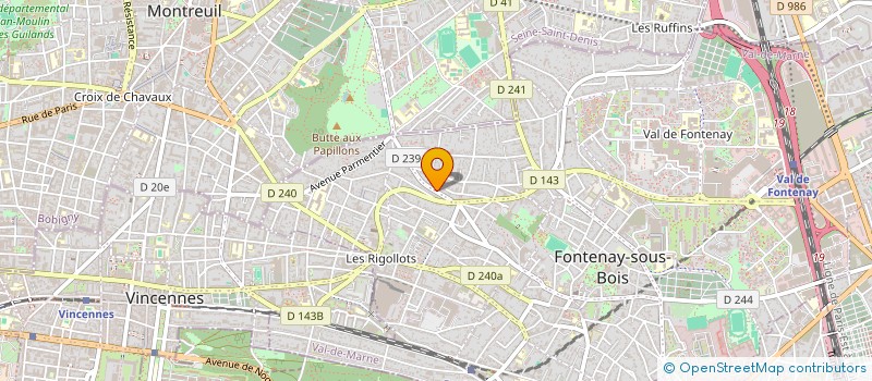 localisation de l'entreprise OMEGA CI à FONTENAY-SOUS-BOIS