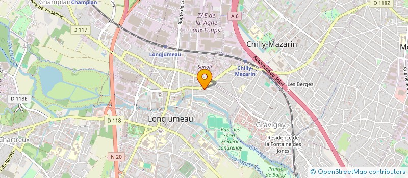 localisation de l'entreprise OMEGA CONSEILS EXPERTISE à LONGJUMEAU