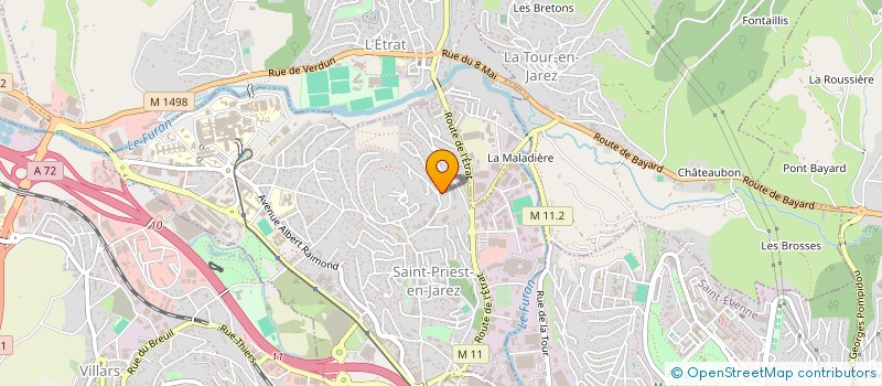 localisation de l'entreprise OMEGA CONSTRUCTION  SAINT-PRIEST-EN-JAREZ