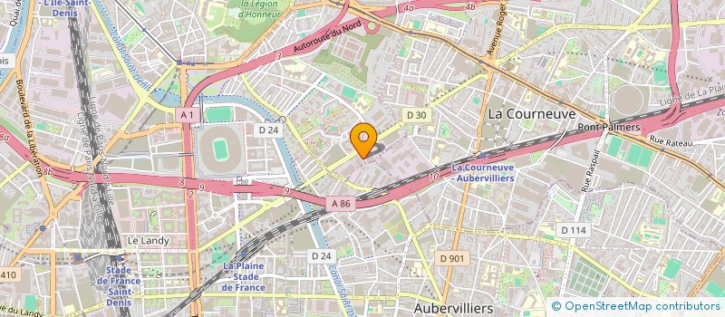 localisation de l'entreprise OMEGA DIGITAL  PARIS