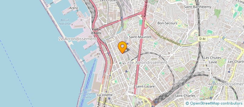 localisation de l'entreprise OMEGA ELEC 13 à MARSEILLE