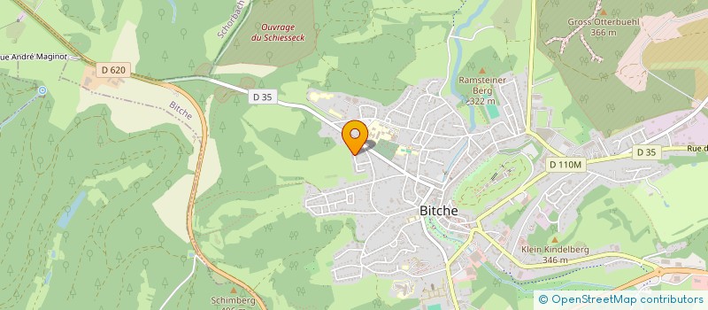 localisation de l'entreprise OMEGA ELEC  BITCHE