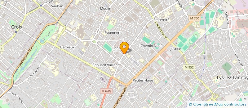 localisation de l'entreprise OMEGA ELEC à ROUBAIX