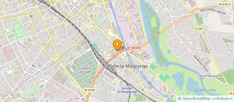 localisation de l'entreprise OMEGA- EST  NANCY