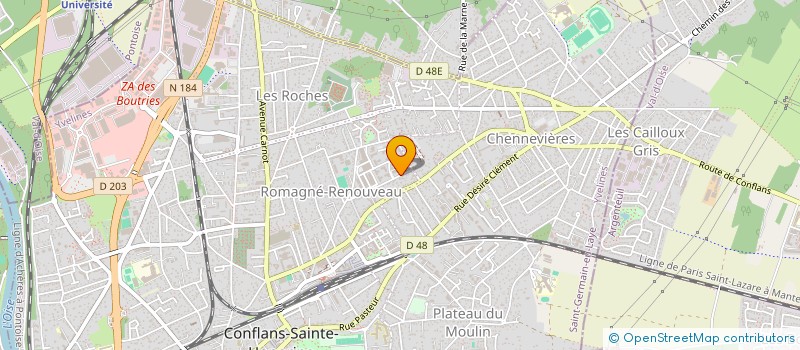 localisation de l'entreprise OMEGA EUROPE  CONFLANS-SAINTE-HONORINE