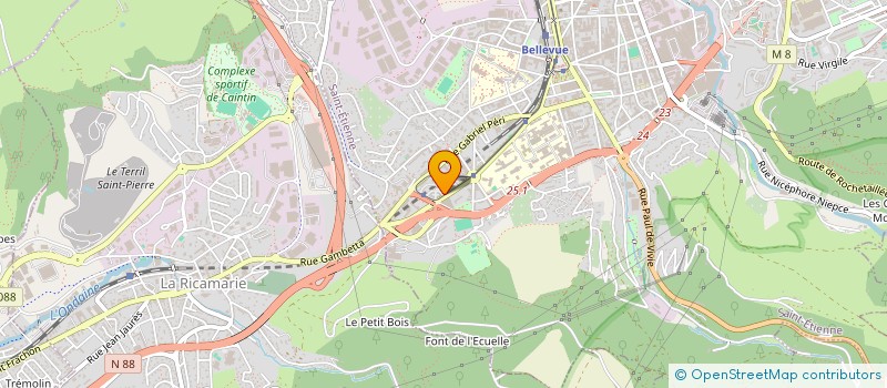 localisation de l'entreprise OMEGA FACADE  SAINT-ETIENNE