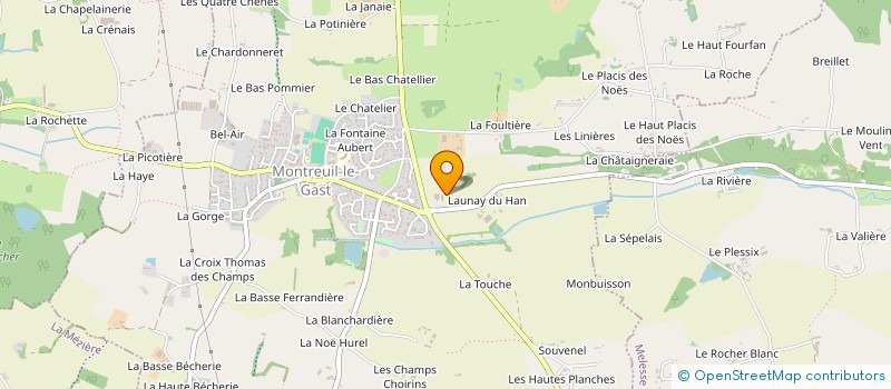 localisation de l'entreprise OMEGA FLUSH  MELESSE