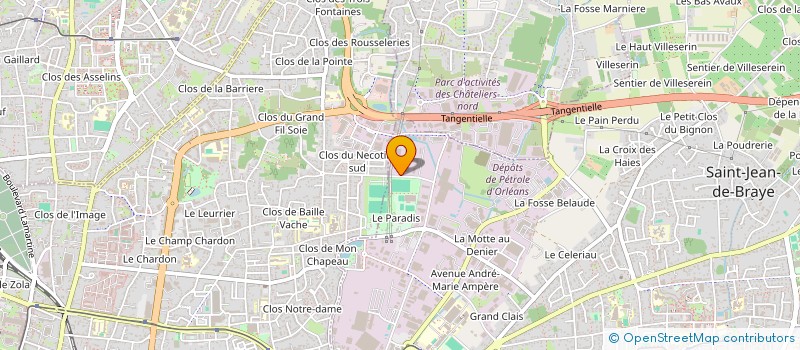 localisation de l'entreprise OMEGA FRAIS 45  ST JEAN DE BRAYE