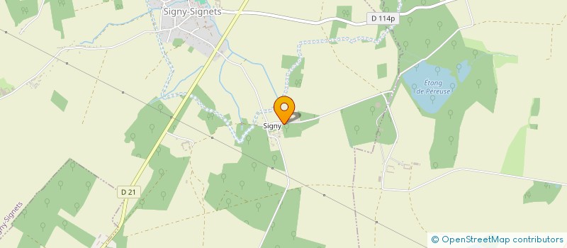 localisation de l'entreprise OMEGA II  SIGNY-SIGNETS