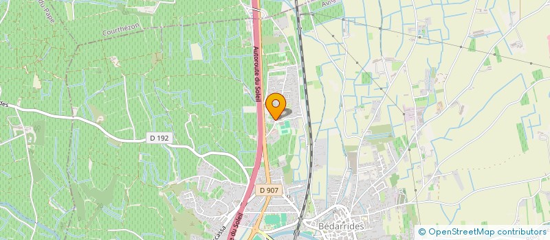 localisation de l'entreprise OMEGA IMMO  BEDARRIDES