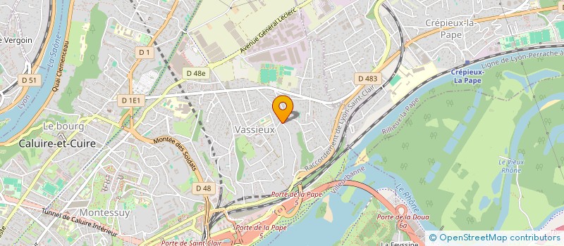 localisation de l'entreprise OMEGA INVEST  CALUIRE-ET-CUIRE