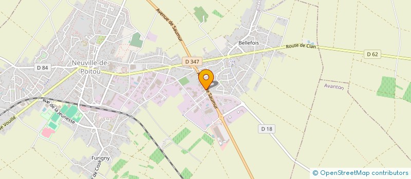 localisation de l'entreprise OMEGA INVESTISSEMENTS  NEUVILLE-DE-POITOU