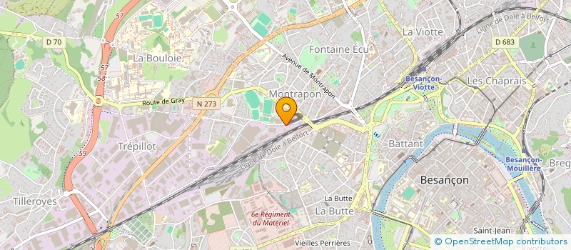 localisation de l'entreprise OMEGA KEBAB à BESANCON