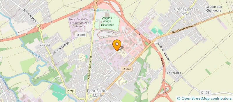 localisation de l'entreprise OMEGA MAINTENANCE  PONT-SAINTE-MARIE