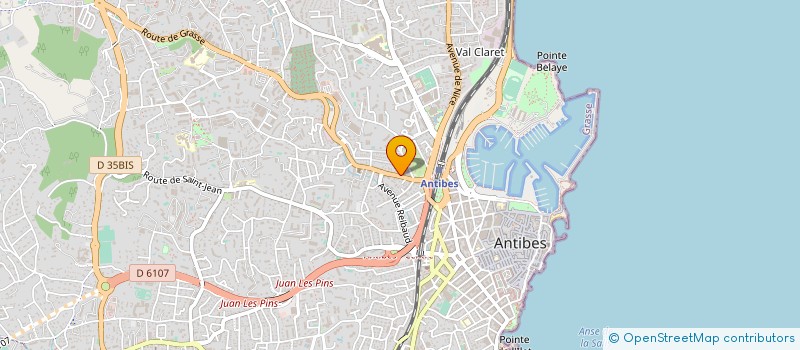 localisation de l'entreprise OMEGA MARINE SERVICES  ANTIBES