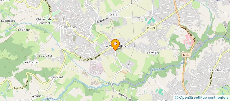 localisation de l'entreprise OMEGA MEDICAL  VAUGNERAY