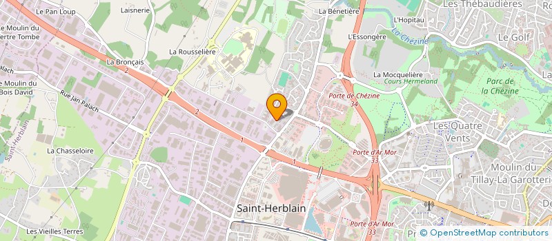 localisation de l'entreprise OMEGA PLOMBERIE  SAINT-HERBLAIN