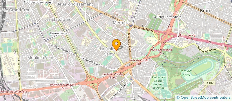 localisation de l'entreprise OMEGA PLUS  LYON