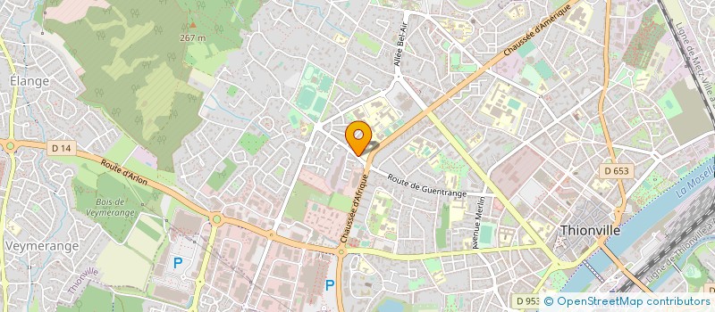 localisation de l'entreprise OMEGA RESTAURATION à THIONVILLE