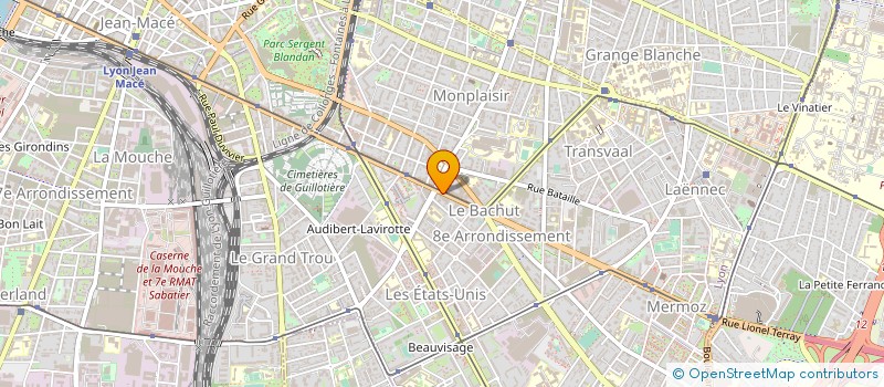 localisation de l'entreprise OMEGA SERVICES  LYON