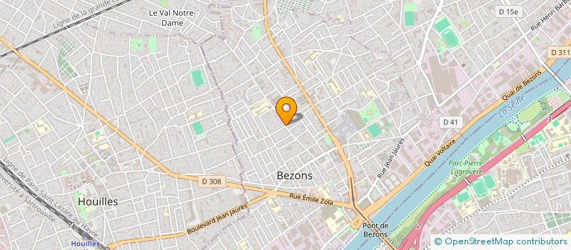 localisation de l'entreprise OMEGA SNACK à BEZONS