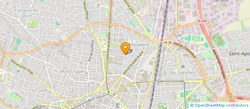 localisation de l'entreprise OMEGA SOLS à DIJON