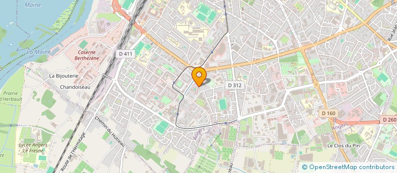 localisation de l'entreprise OMEGA SOUND PROD à ANGERS