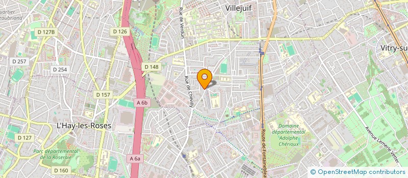 localisation de l'entreprise OMEGA SUPERMARCHE à VILLEJUIF