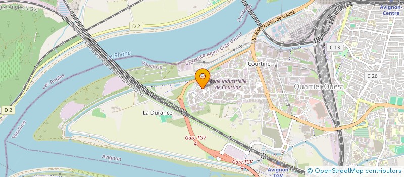 localisation de l'entreprise OMEGA TRANS BMS  AVIGNON